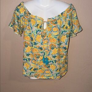 Boho Floral Off-Shoulder Top from the Stella Parker Collection